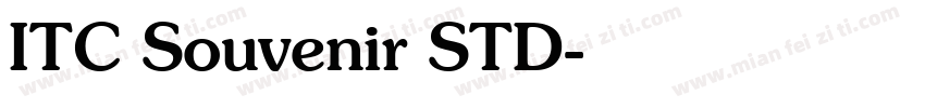 ITC Souvenir STD字体转换
